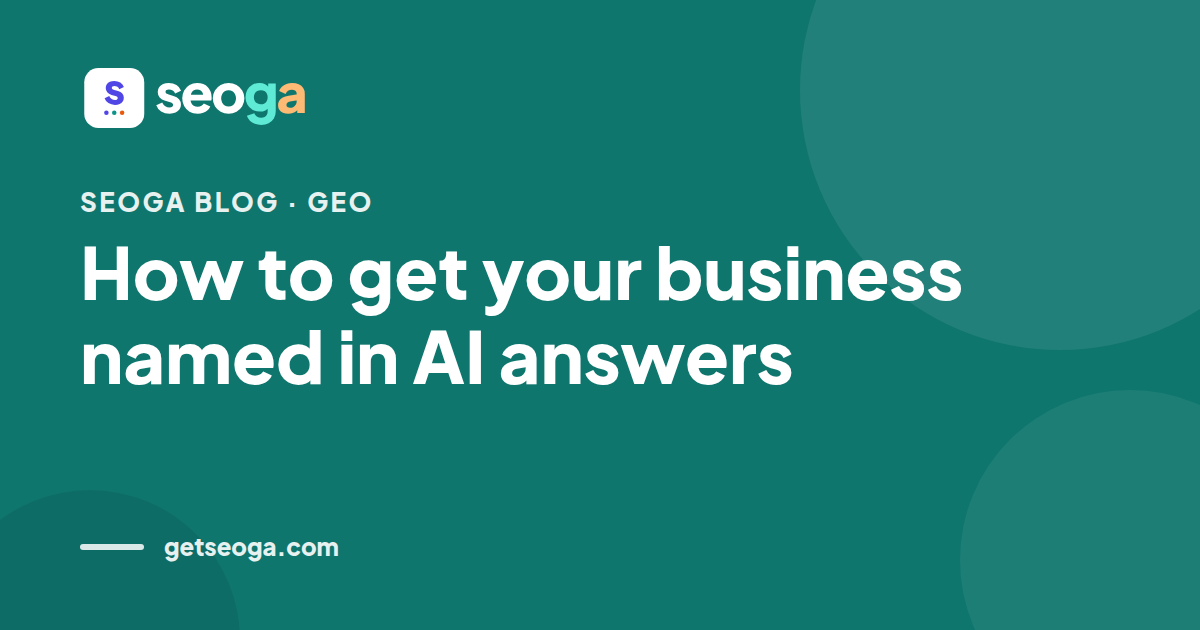 How to get your business named in AI answers