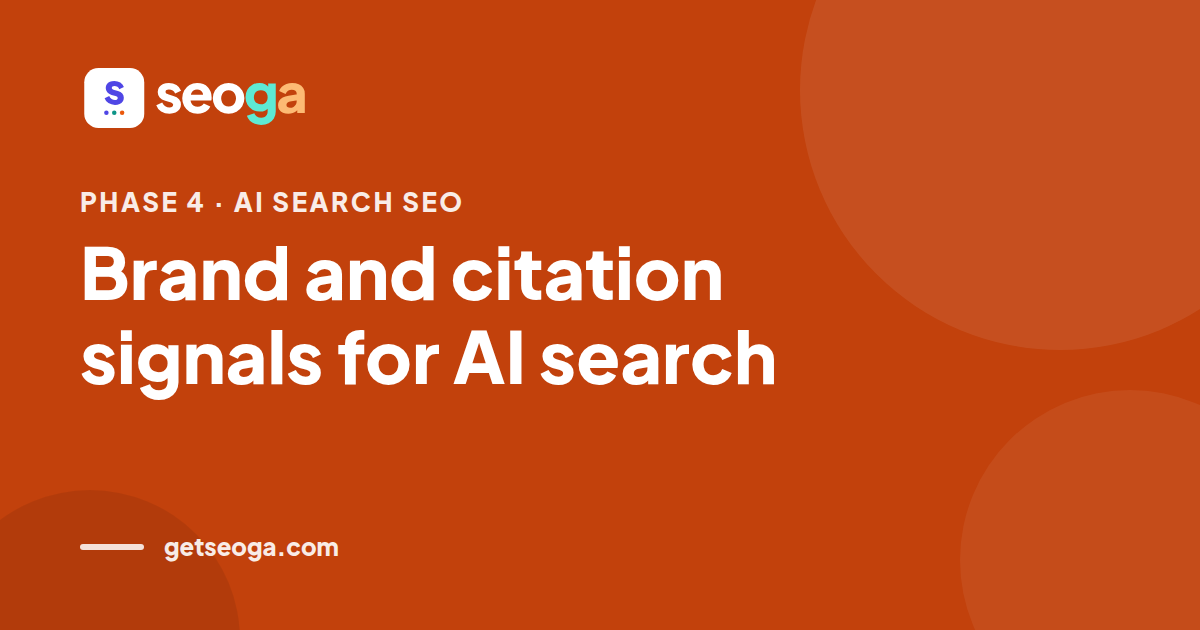 Brand and citation signals for AI search