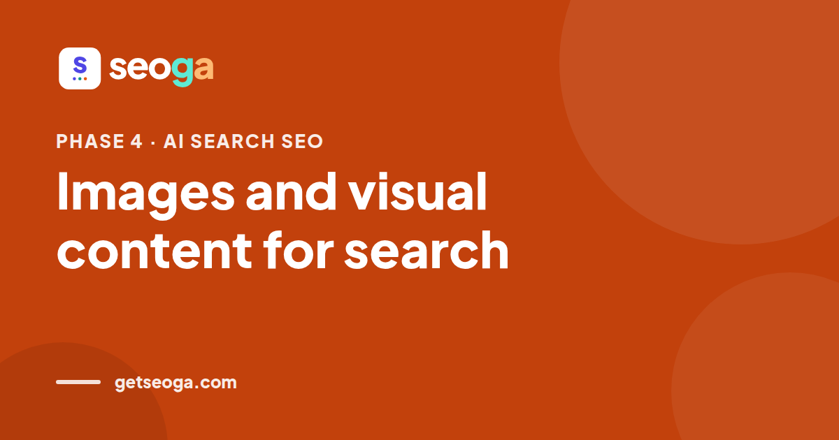 Images and visual content for search